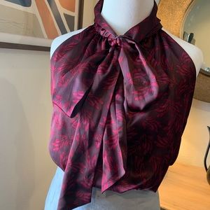 BR MadMen Tie neck blouse